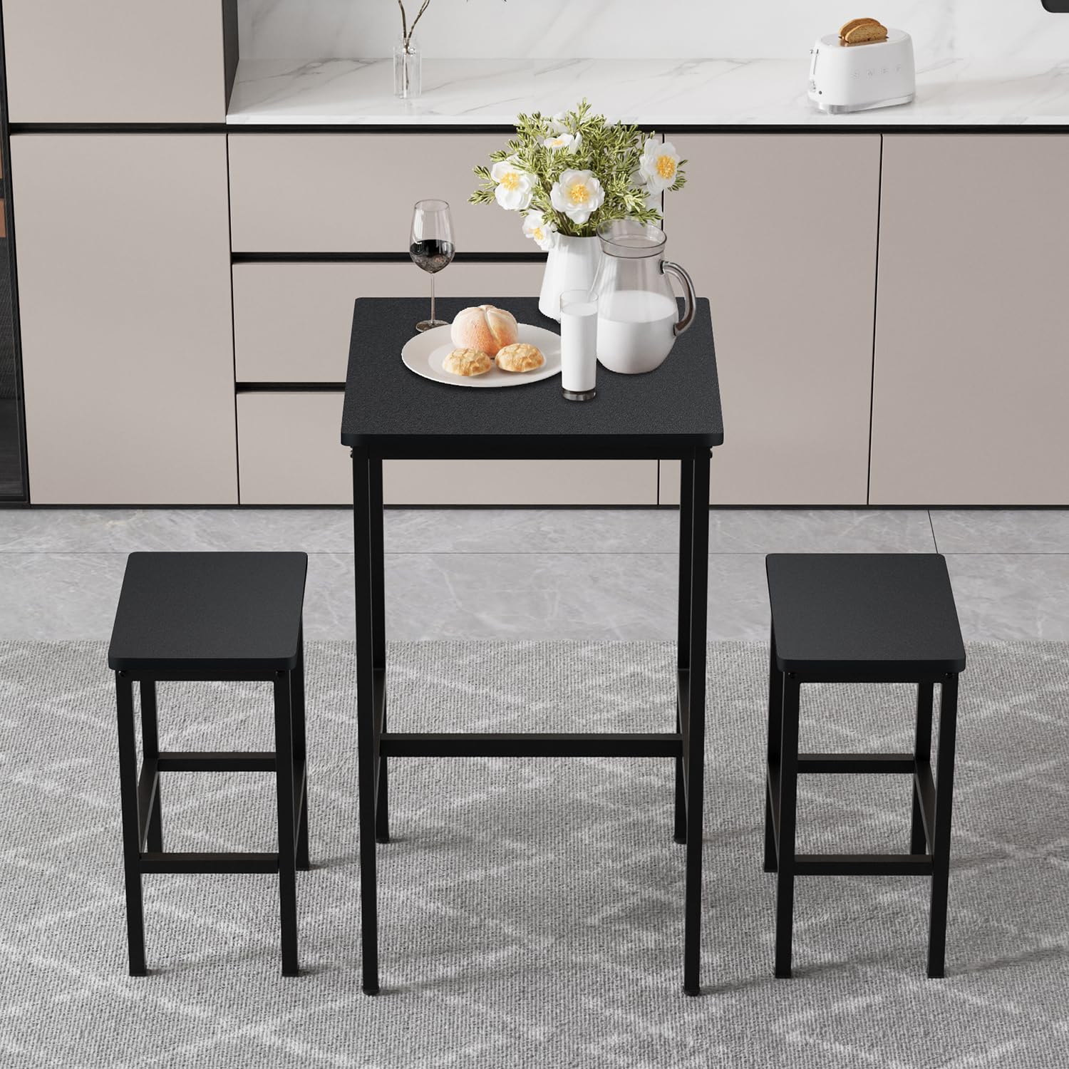 Compact Square Bar Table - 23.6