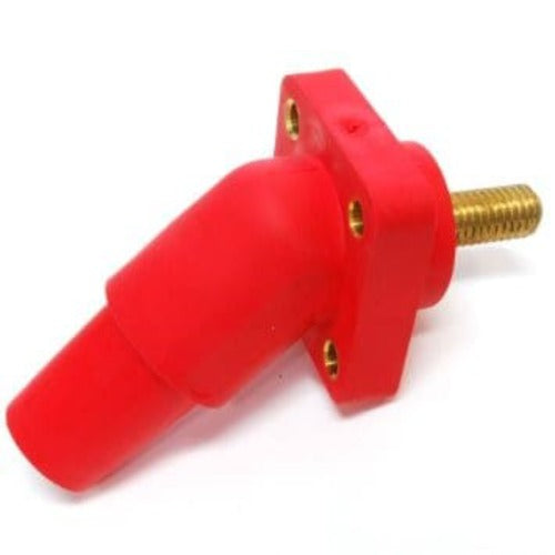 Marinco 400A 45 Degree Panel Mount Terminal Block - 2/0 4/0 AWG Marine Grade Electrical Connector for Boat, RV & Industrial Power Distribution