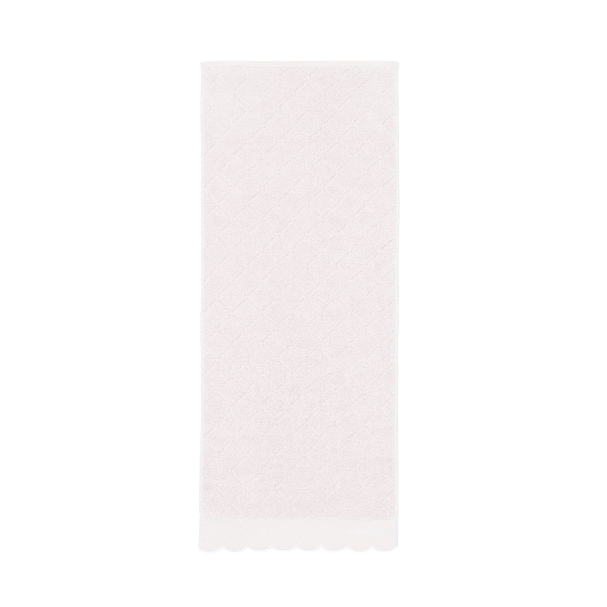Antibacterial & Deodorizing Scallop Edge Face Towel - Soft & Absorbent Pink Bath Towel for Skincare, Travel & Gym Use