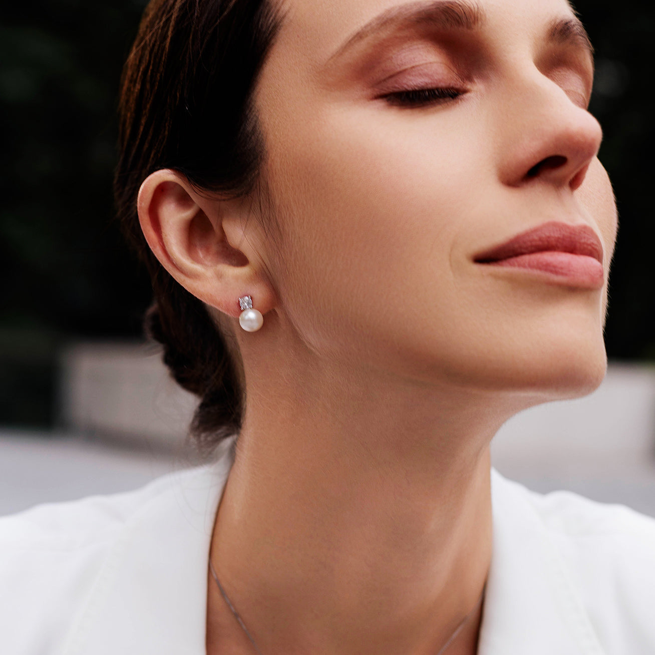 18K Gold Diamond Hanadama Akoya Pearl Earrings - AAA Quality Japanese Pearls with Genuine Diamonds | Perfect for Weddings, Anniversaries & Special Occasions