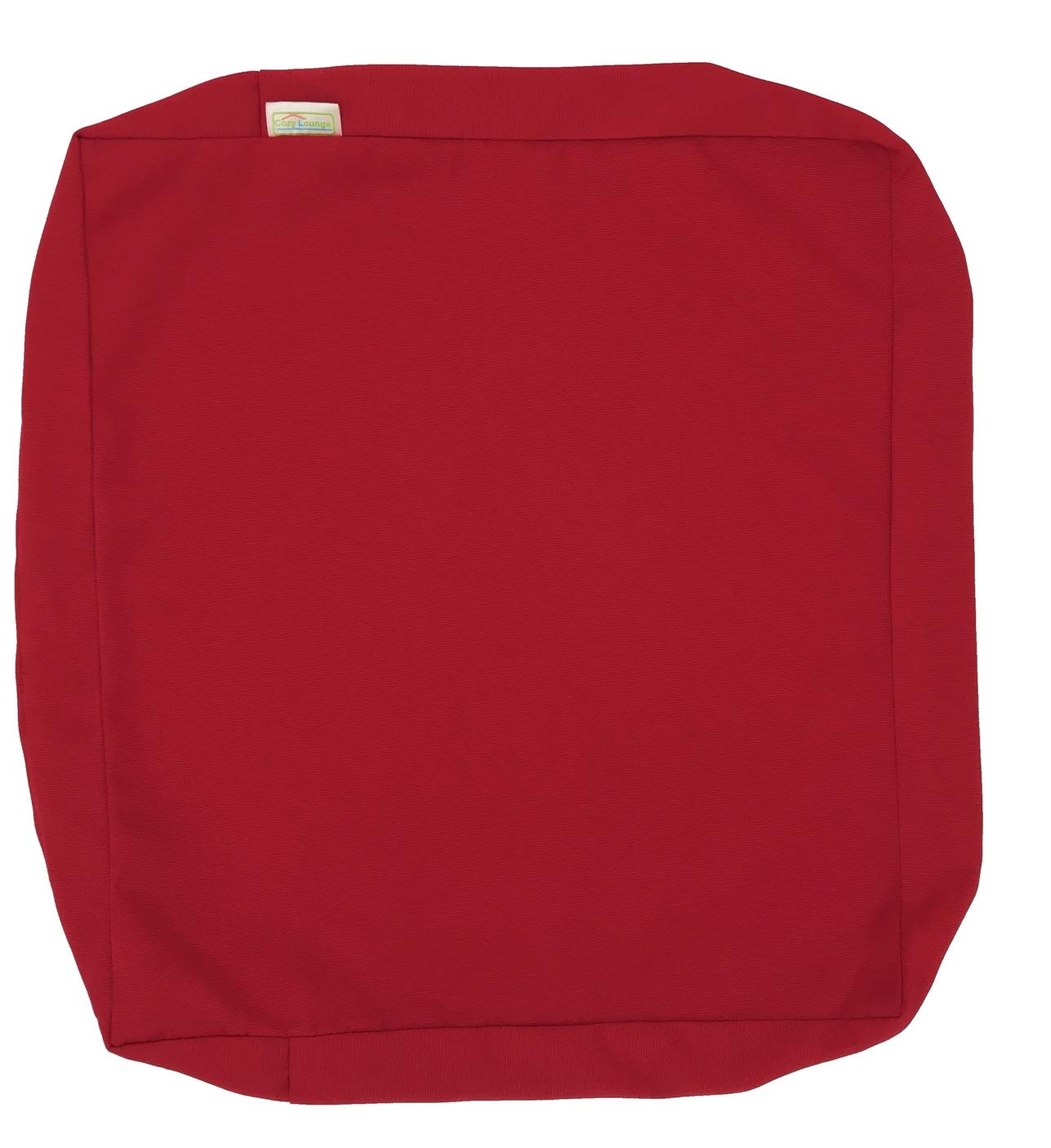 Waterproof UV-Resistant Patio Chair Cushion Cover - 20x18x4 Inches Indoor/Outdoor Use - Lava Red - Perfect for Poolside, Garden, Deck & Patio Furniture Protection