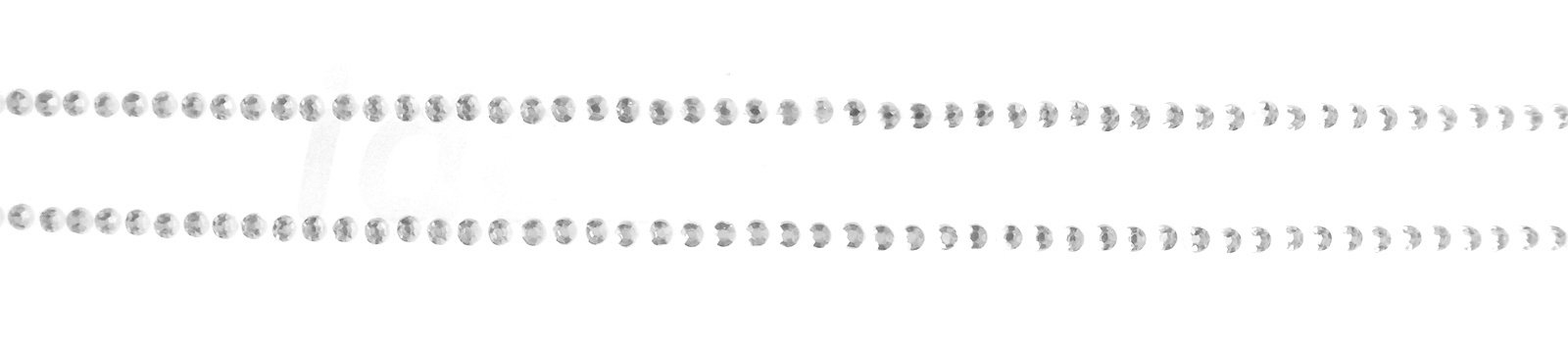 Clear Silver Tantrum Diamante Stickers for Nails | Premium Nail Art Rhinestone Strips | Perfect for DIY Manicures, Salon Nail Designs & Party Glam Looks