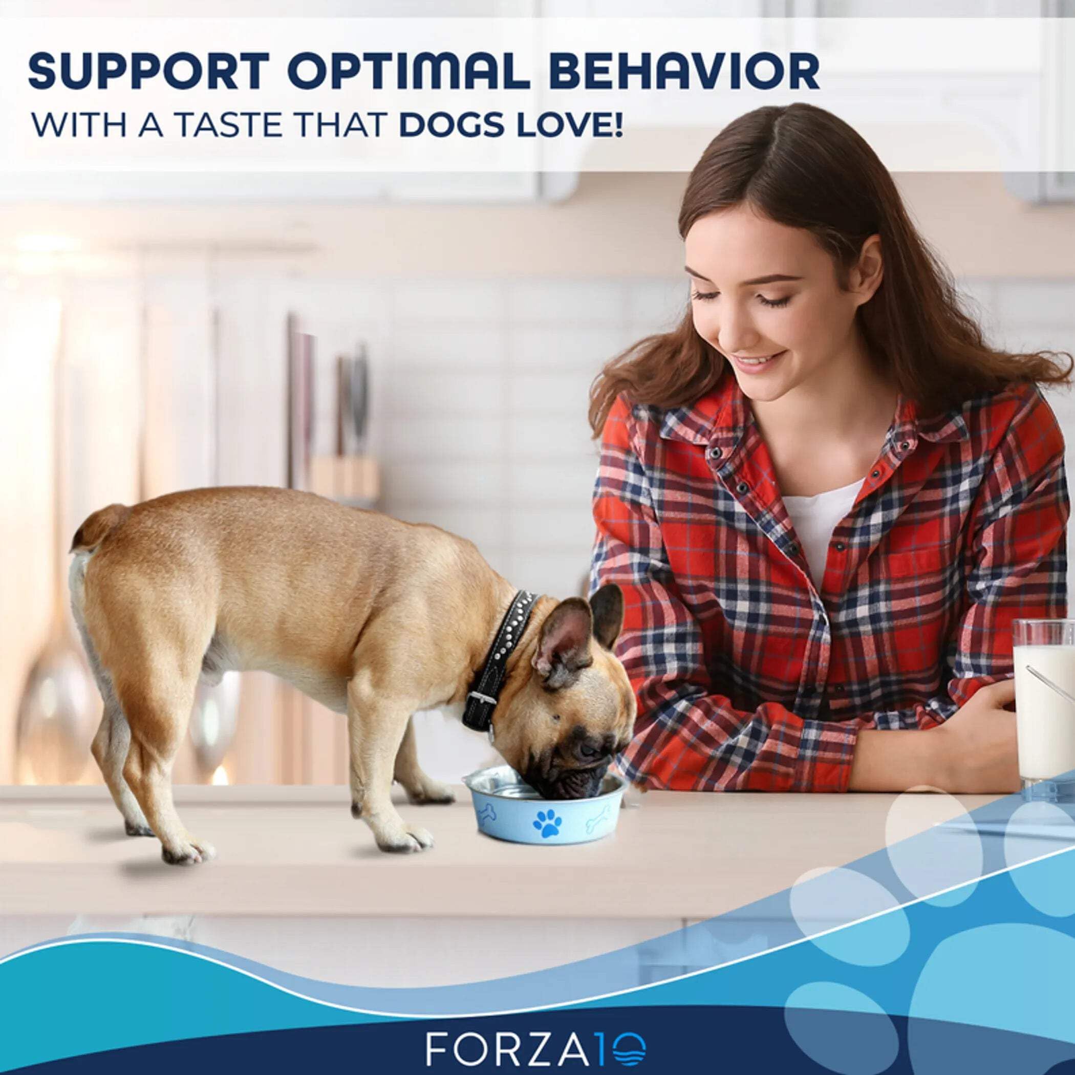 Forza10 Sensitive Behavioral Dry Dog Food - Grain Free, Chicken Free, Anxiety Relief - Veterinarian Recommended No Prescription Fish Flavor - 25lb for Adult Dogs - Perfect for Dogs with Anxiety, Digestive Issues & Sensitive Stomachs - Home Use & Training Treats