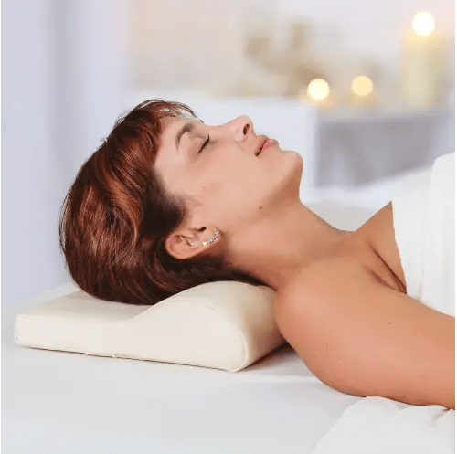 Earthlite Neck Contour Bolster - Ergonomic Cervical Support Pillow for Massage & Yoga - Perfect for Chiropractic, Physical Therapy & Home Relaxation