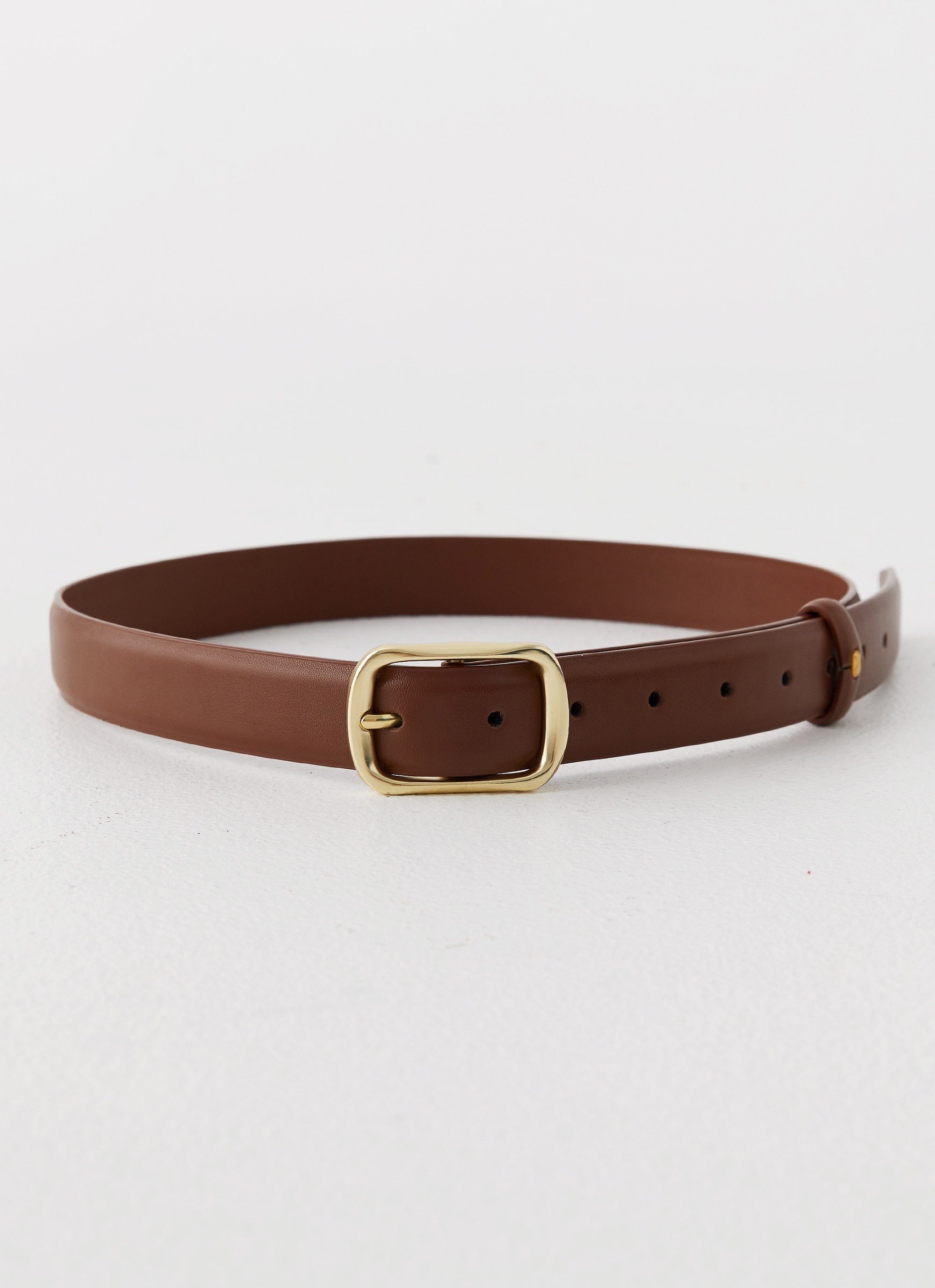 Alessi Genuine Leather Belt for Men - Premium Brown Dress Belt - Perfect for Business, Casual & Formal Wear