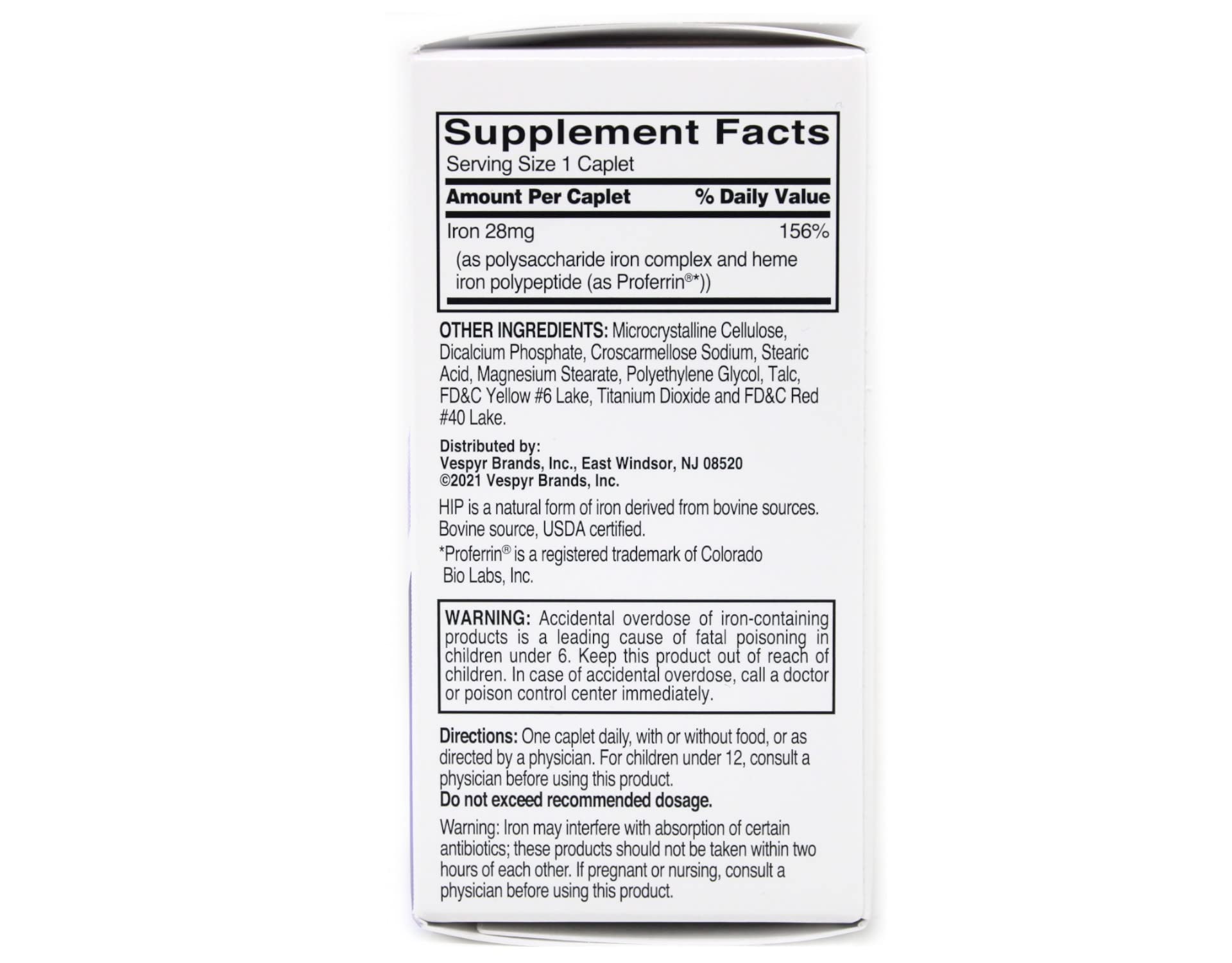 Feosol Bifera Iron Caplets - Complete Iron Supplement (30 Count, Pack of 12) for Energy Support & Anemia Relief - Ideal for Active Lifestyles & Pregnancy Nutrition