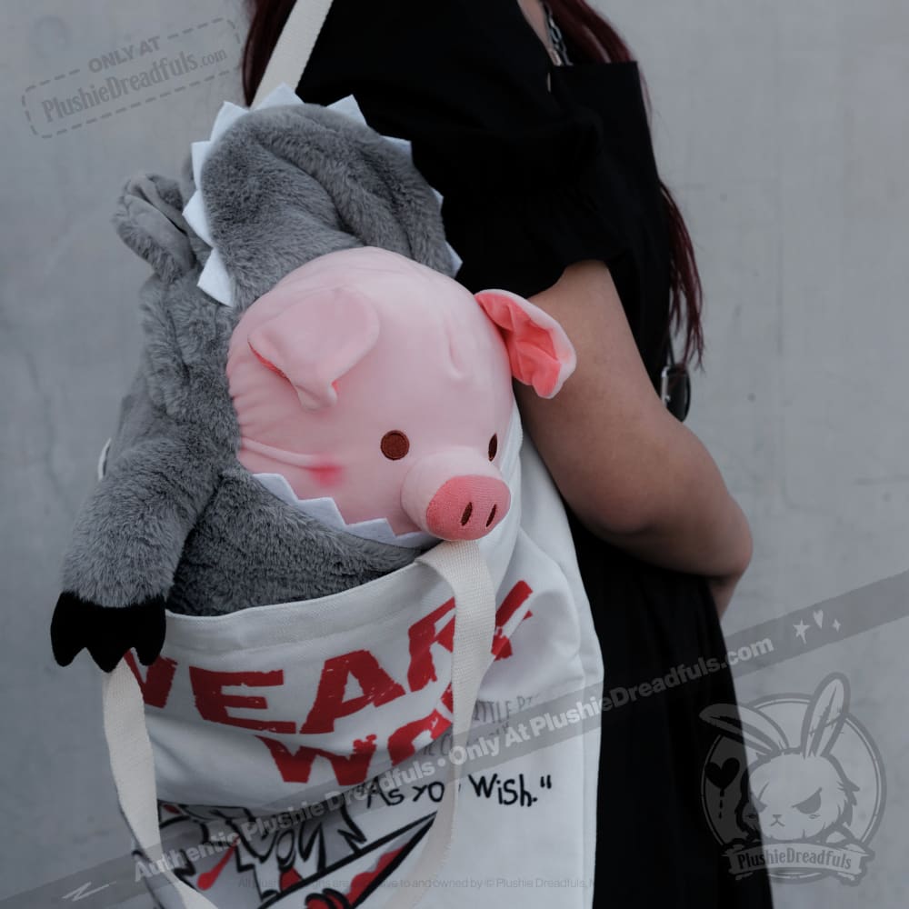 Plushie Dreadfuls Hannibal Lecter Plush Pig Stuffed Animal Toy - Cute Horror Collectible for Fans, Halloween Decor, and Movie-Themed Gifts
