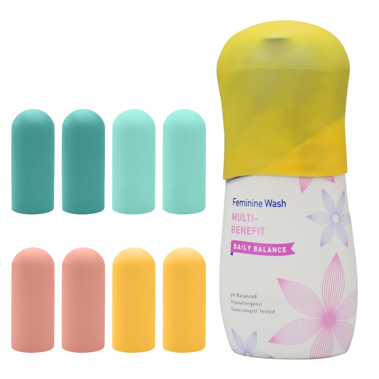 8 Pack Silicone Bottle Covers - Leak Proof Travel Essentials for Women & Men | Perfect for Beach Vacations, Cruise Ships & Toiletries Organization | Compact Travel Size Accessories Must-Have