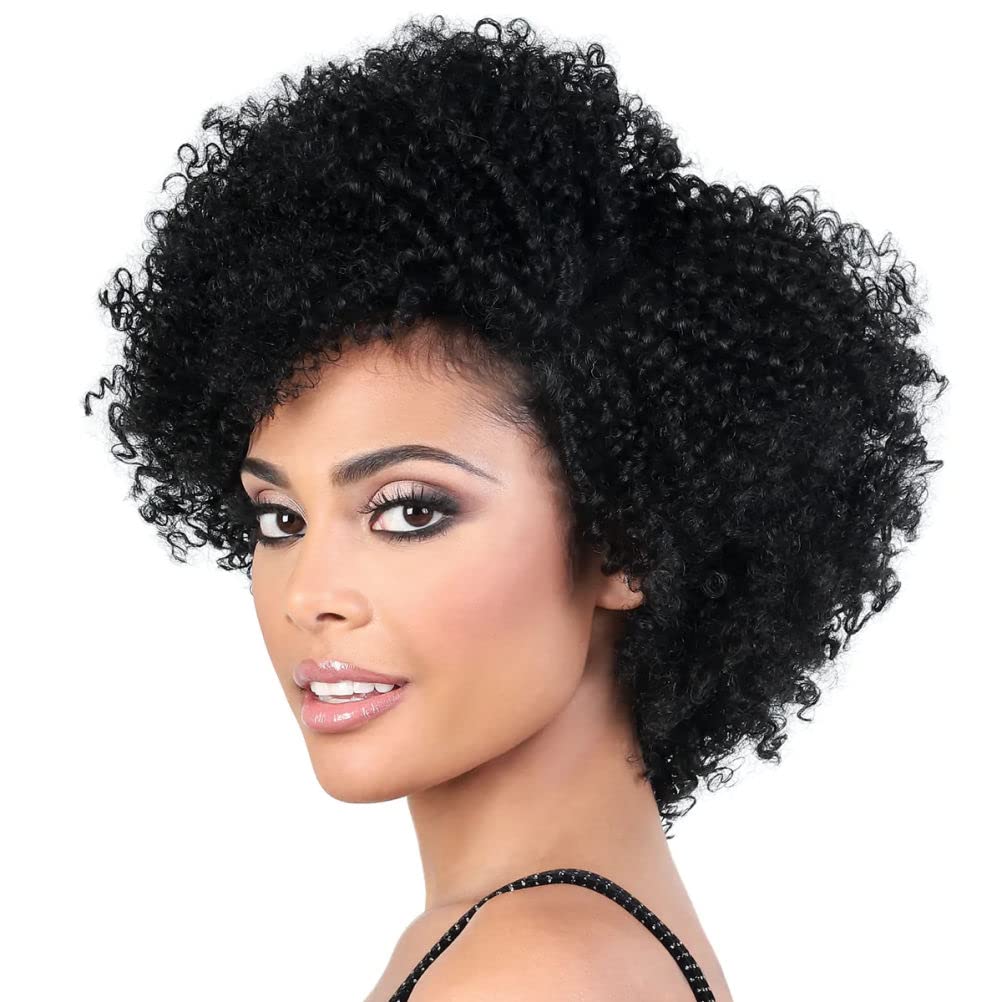 Motown Tress Dp.emma Heat Resistant Fiber Lace Part Wig in Off Black - Perfect for Daily Wear, Cosplay & Protective Styling