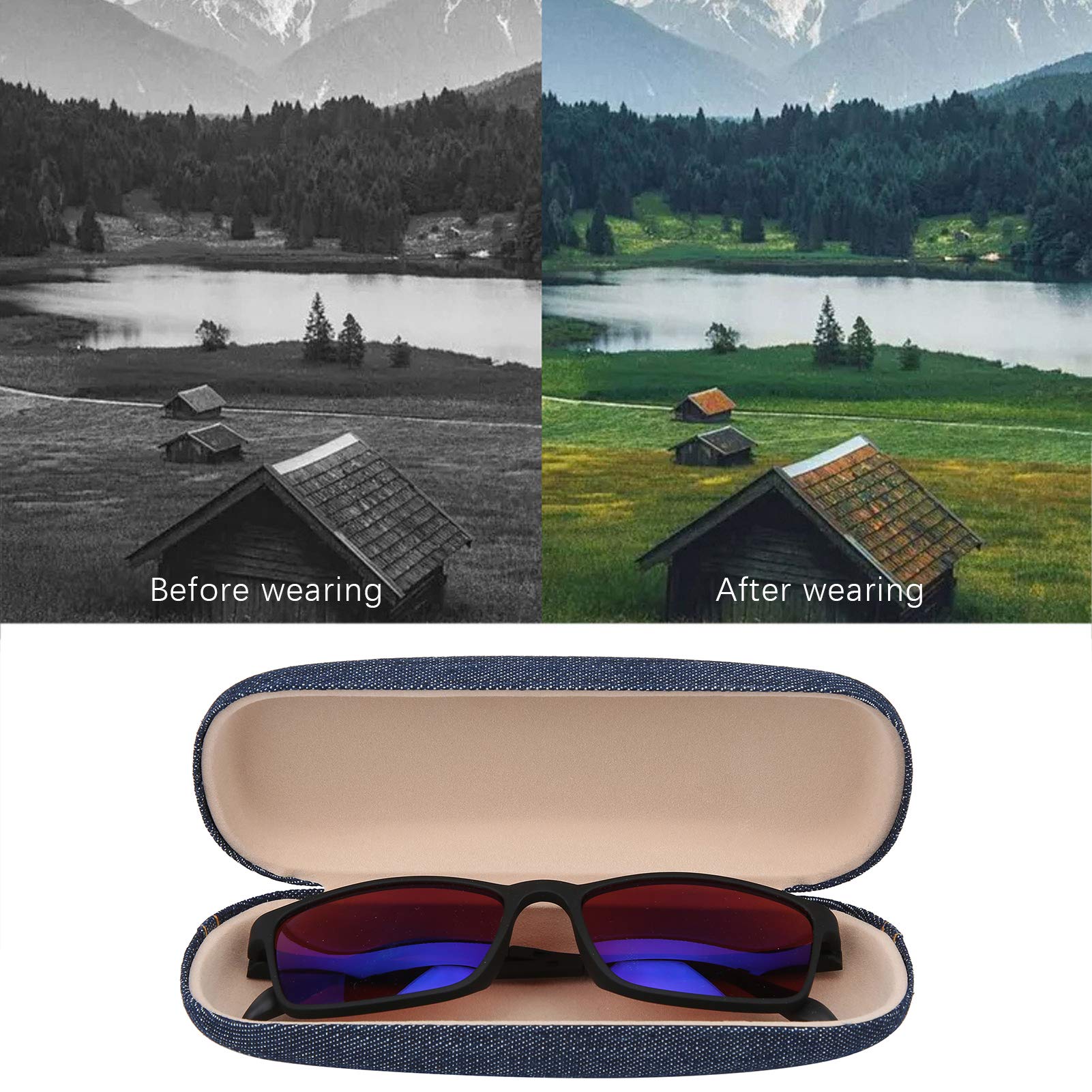 Color Blindness Corrective Glasses for Men & Women - Lightweight, Portable Outdoor Vision Aid for Red-Green Color Blindness | Perfect for Hiking, Driving & Daily Activities