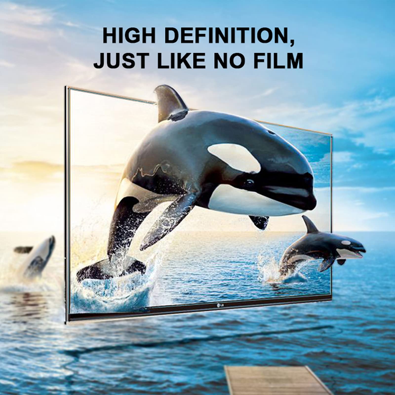 50 Inch Anti Glare Screen Protector for TV & Computer - Blue Light Blocking, Anti UV, Anti Scratch, Anti-Fingerprint Film (50