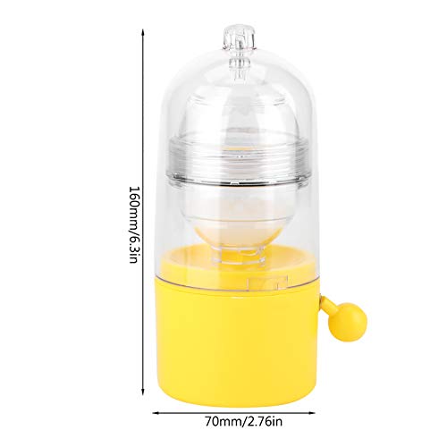 Manual Egg Scrambler in Shell - Hand-Powered Egg Shaker Whisk for Perfectly Mixed Yolks & Whites | Golden Egg Maker & Kitchen Gadget for Pudding, Baking & Cooking | Ideal for Breakfast, Desserts & Meal Prep
