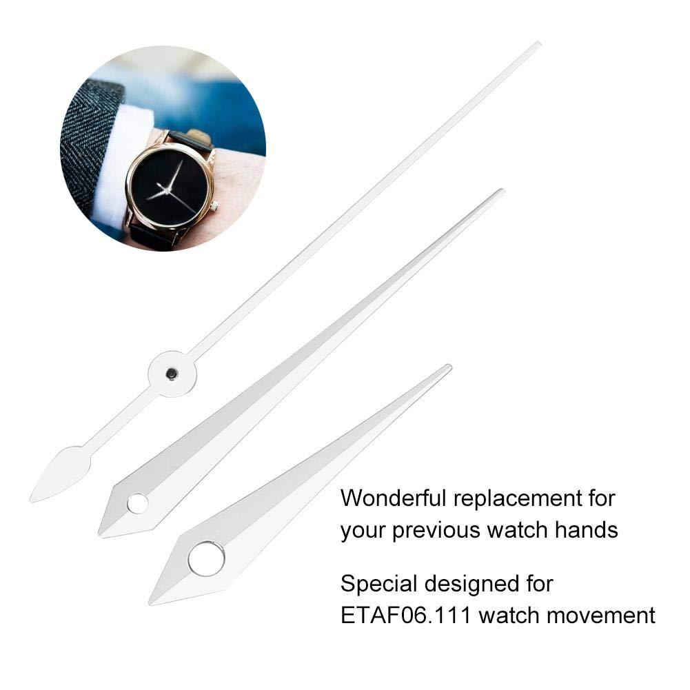ETA F06.111 Movement Watch Hands Replacement - Gold Tone Watch Accessory Parts (Hour, Minute, Second Hands) for DIY Watch Repair & Customization | Perfect for Watchmakers, Hobbyists & Watch Enthusiasts