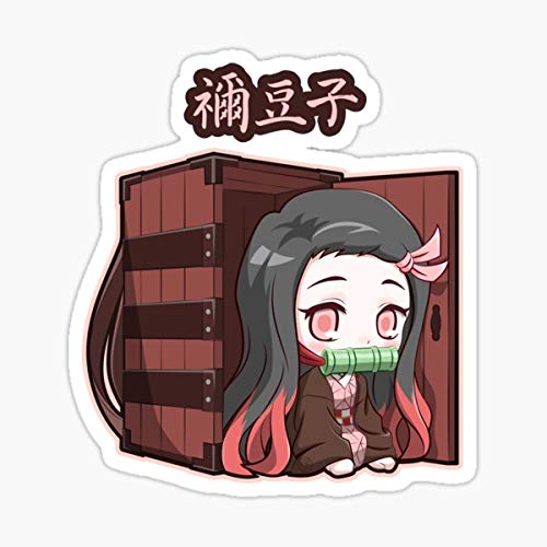 Nezuko Kamado Demon Slayer Anime Stickers - Waterproof Vinyl Decals for Cars, Laptops, Windows, Trucks & Walls - Perfect for Anime Fans, Car Enthusiasts & Home Decor