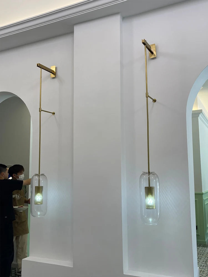 Modern LED Wall Sconce Light Fixture - Adjustable Dimmable Indoor/Outdoor Lighting for Living Room, Bedroom, Patio & Hallway - Sleek Contemporary Design with Warm White Light