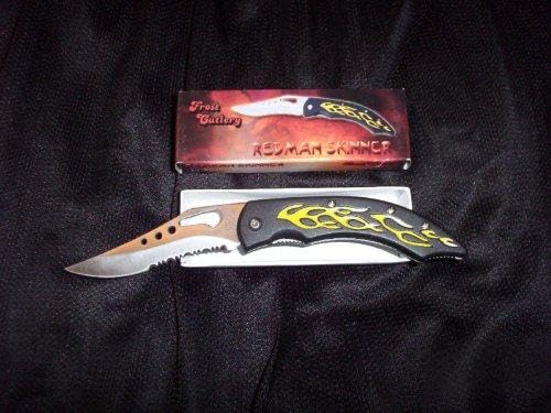 FROST CUTLERY Redman Skinner Knife - Premium Hunting & Outdoor Survival Fixed Blade Knife with Sheath - Perfect for Camping, Fishing & Bushcraft Activities