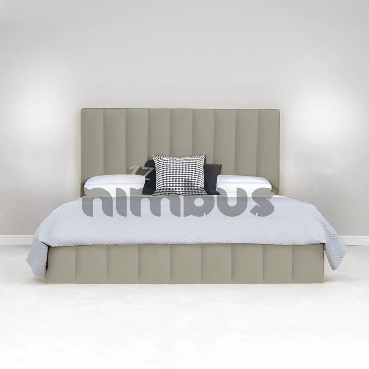 Louie Bed Frame - Queen Size Modern Platform Bed with Wooden Slats & Sturdy Metal Legs | Perfect for Bedrooms, Guest Rooms & Apartments
