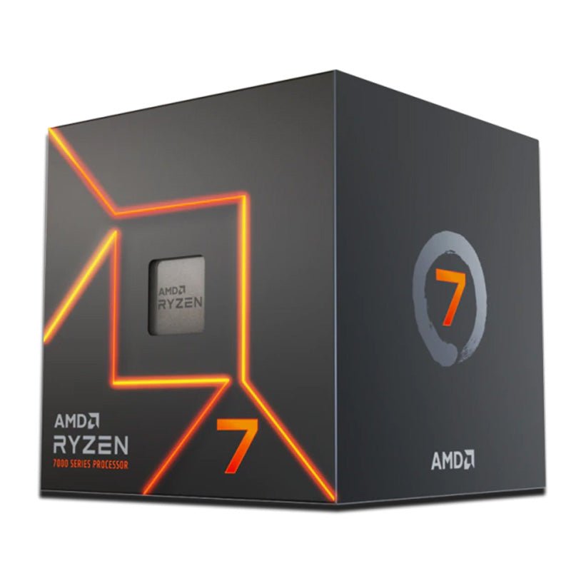 AMD Ryzen 7 7700 8-Core AM5 Desktop Processor 5.3GHz with Wraith Prism Cooler (100-100000592BOX) - Perfect for Gaming, Streaming & Content Creation PCs