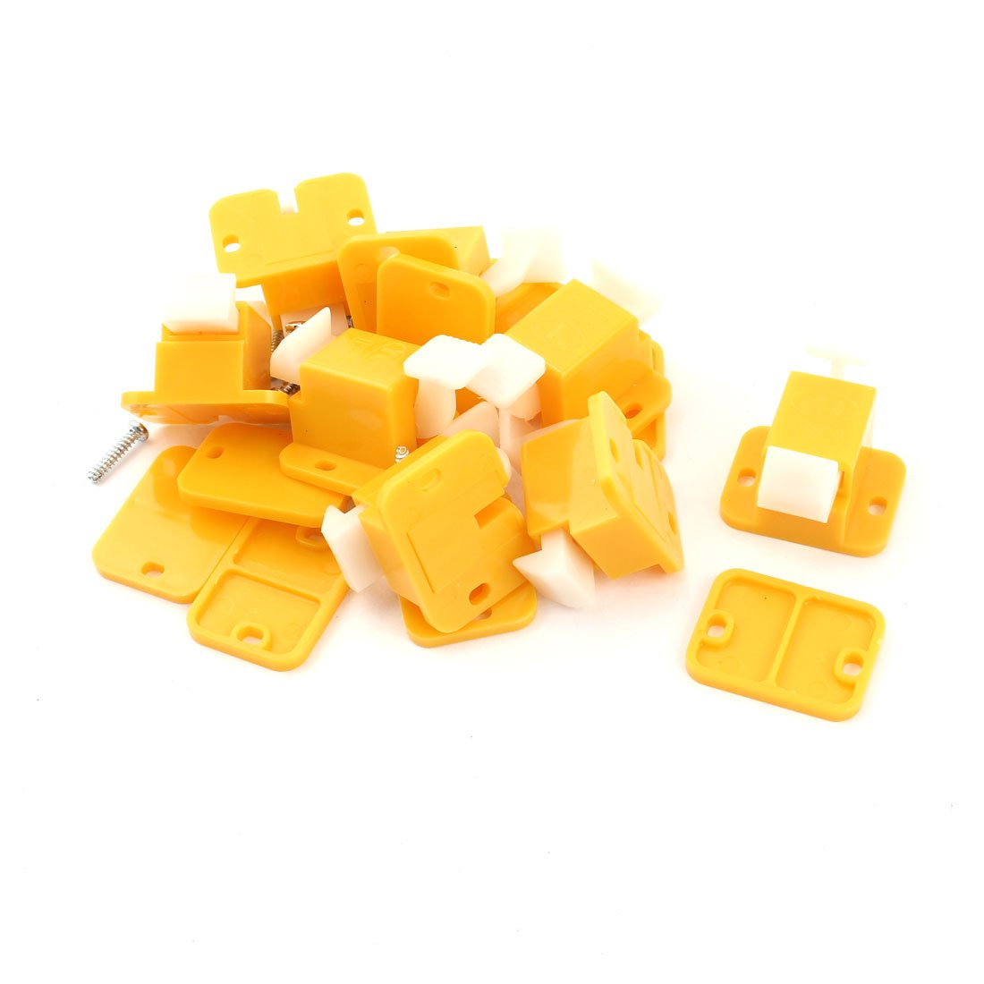 8 Pcs Plastic Relay Test Fixture Latch - Yellow & White PCB Prototype Board Relays for Electronics Testing | DIY Circuit Projects & PCB Repair
