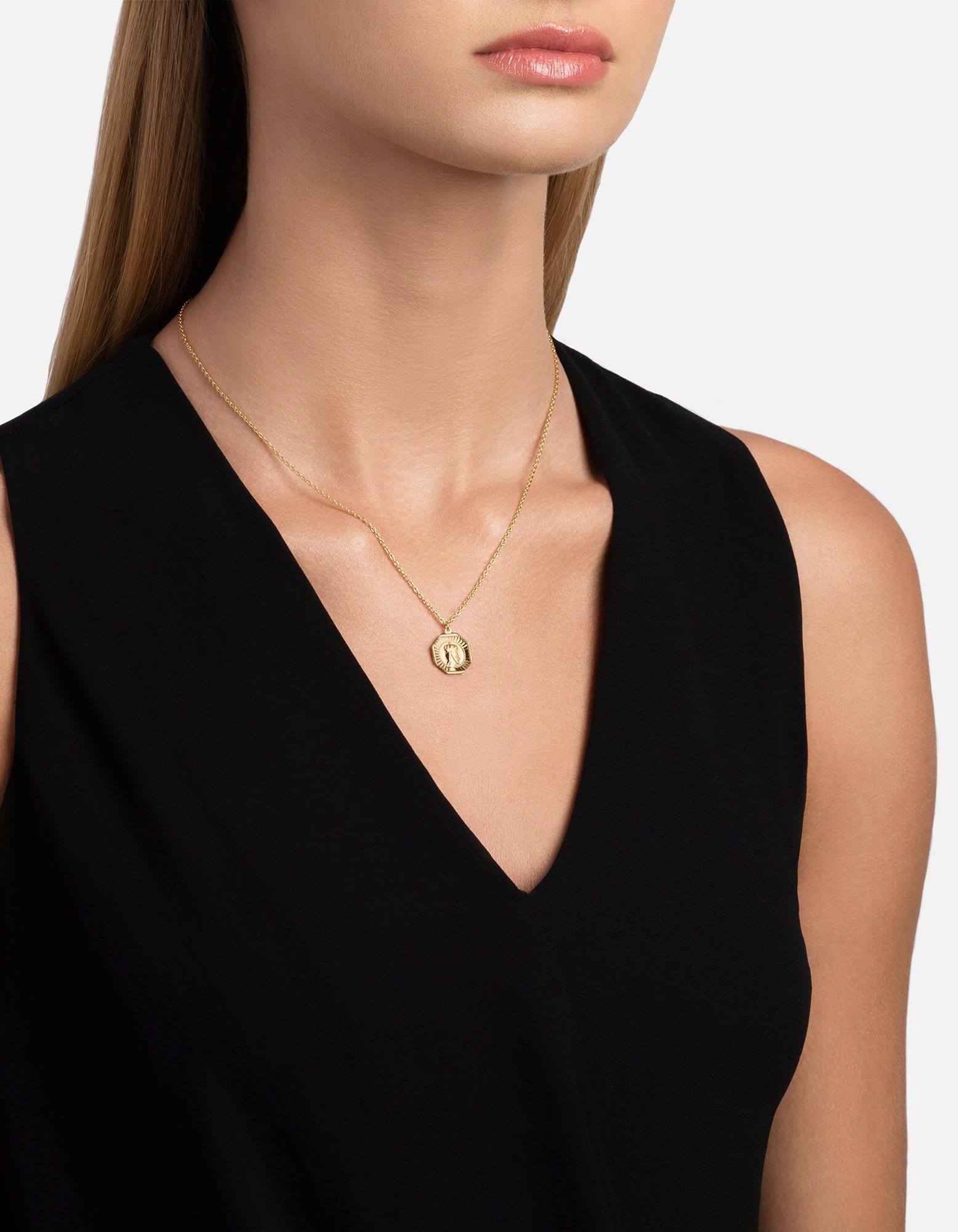 Faceless King Necklace - 18K Gold Vermeil Pendant for Men & Women | Elegant Gothic Jewelry Gift for Birthday, Anniversary & Special Occasions