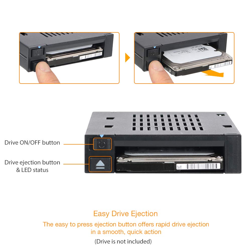 ICY DOCK MB521SP-B Trayless 2.5