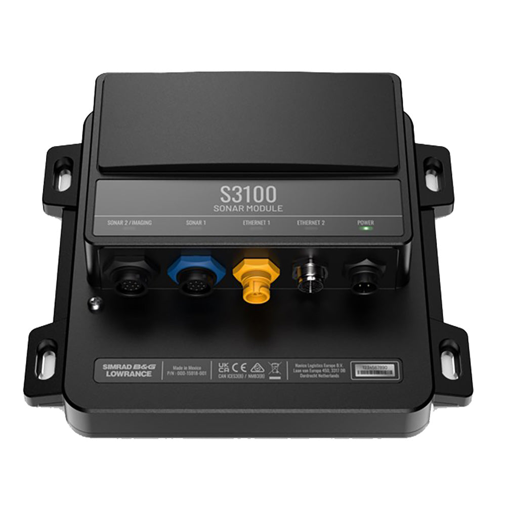 Lowrance S3100 Sonar Module - High-Performance Fish Finder for Boating & Kayaking | Marine Navigation & Depth Finder for Freshwater & Saltwater Fishing