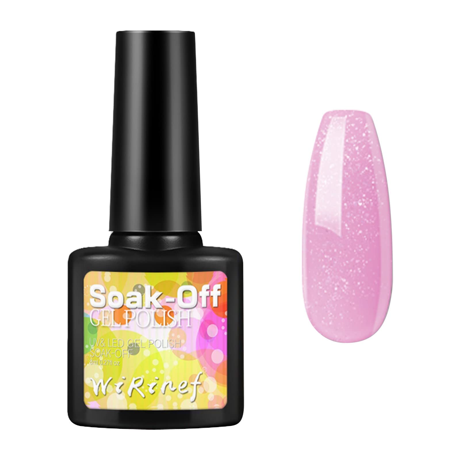 Trendy Glossy Gel Nail Polish Kit - DIY Home Manicure for Natural Nails