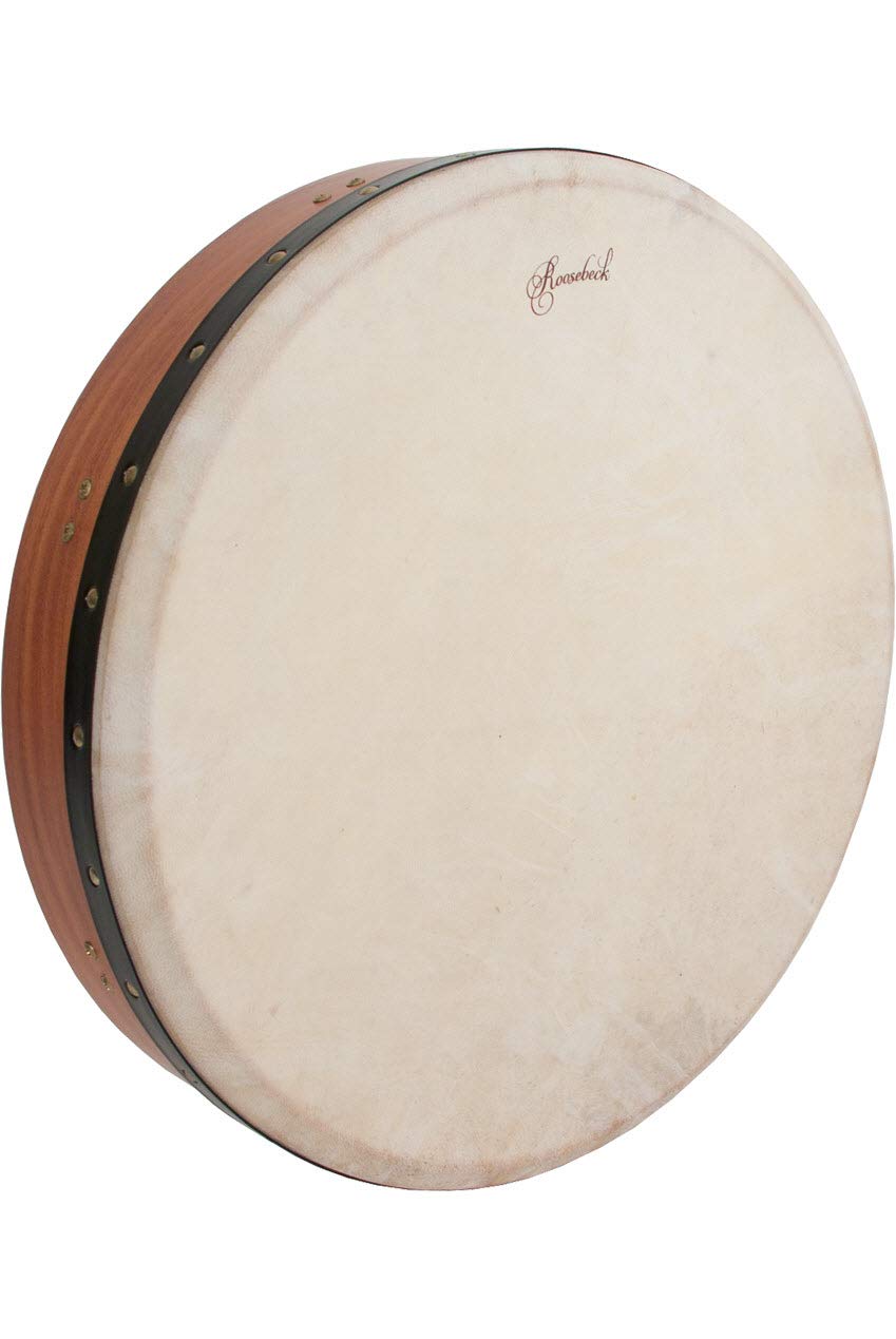 Roosebeck Tunable Irish Bodhran Drum Set with Tipper - Red Cedar Wood, Includes Instructional Book & CD by Steafan Hannigan | Perfect for Celtic Music, Traditional Irish Performances & Music Education