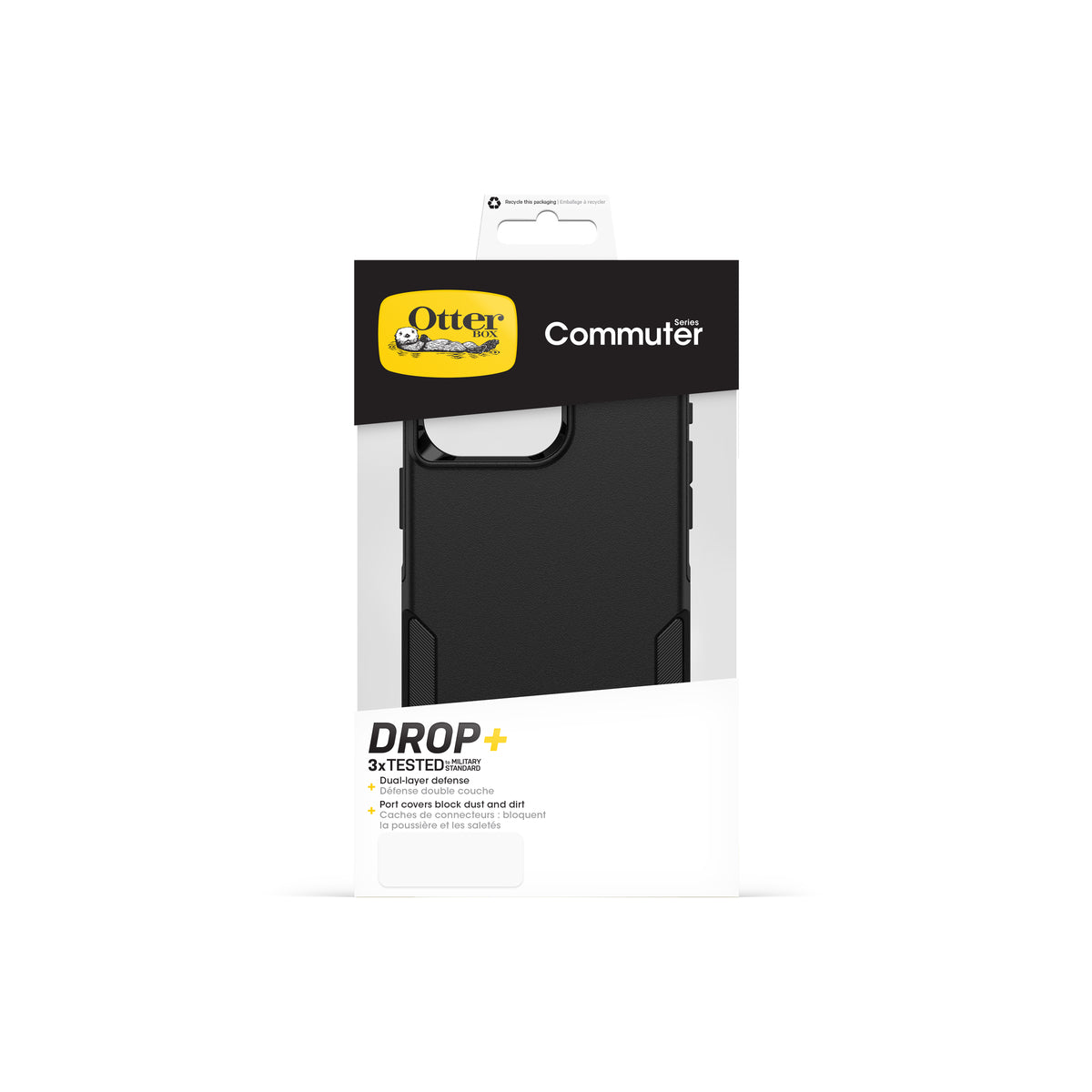 Otterbox Commuter Series iPhone 15 Pro Max Case - Rugged Protective Cover with Drop Protection & Port Covers - Perfect for Outdoor, Work & Everyday Use