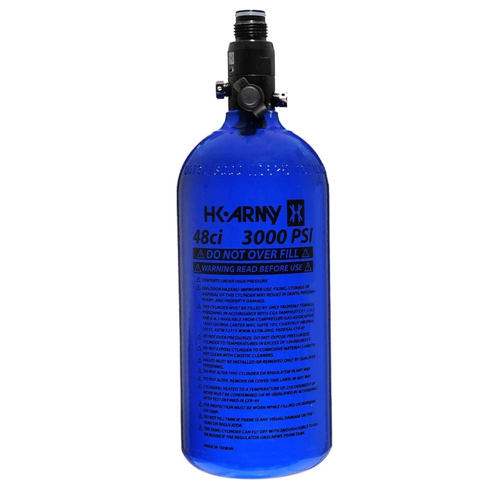 HK Army Aluminum HPA Paintball Air Tank with Standard Regulator - Lightweight & Durable for Competitive Paintball & Outdoor Airsoft Games