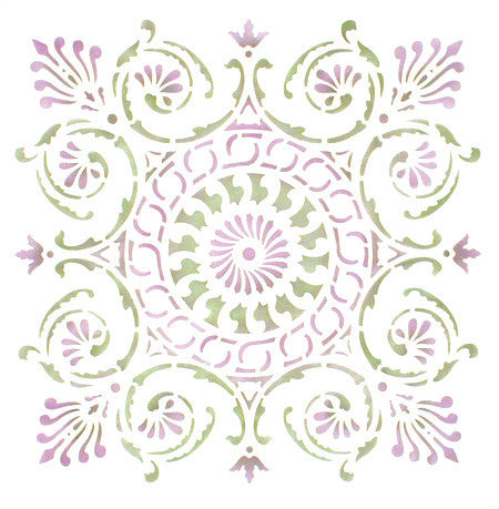 Palermo Tile Wall & Furniture Stencil - Reusable DIY Painting Template for Home Decor, Kitchen Backsplash, and Bathroom Renovation