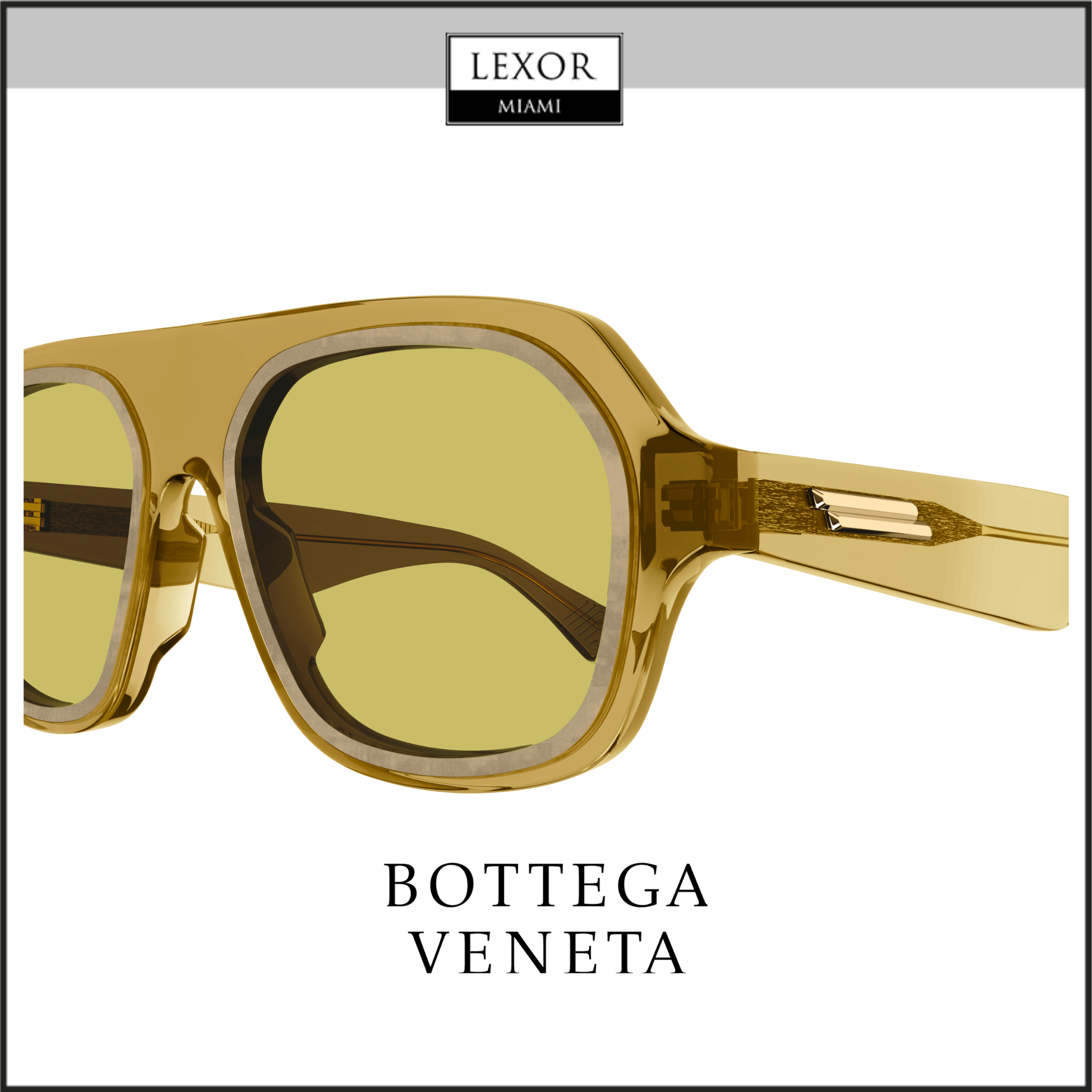 Bottega Veneta BV1217S 003 53mm Recycled Acetate Sunglasses for Men - Stylish UV Protection Shades for Outdoor Activities & Fashion Statement