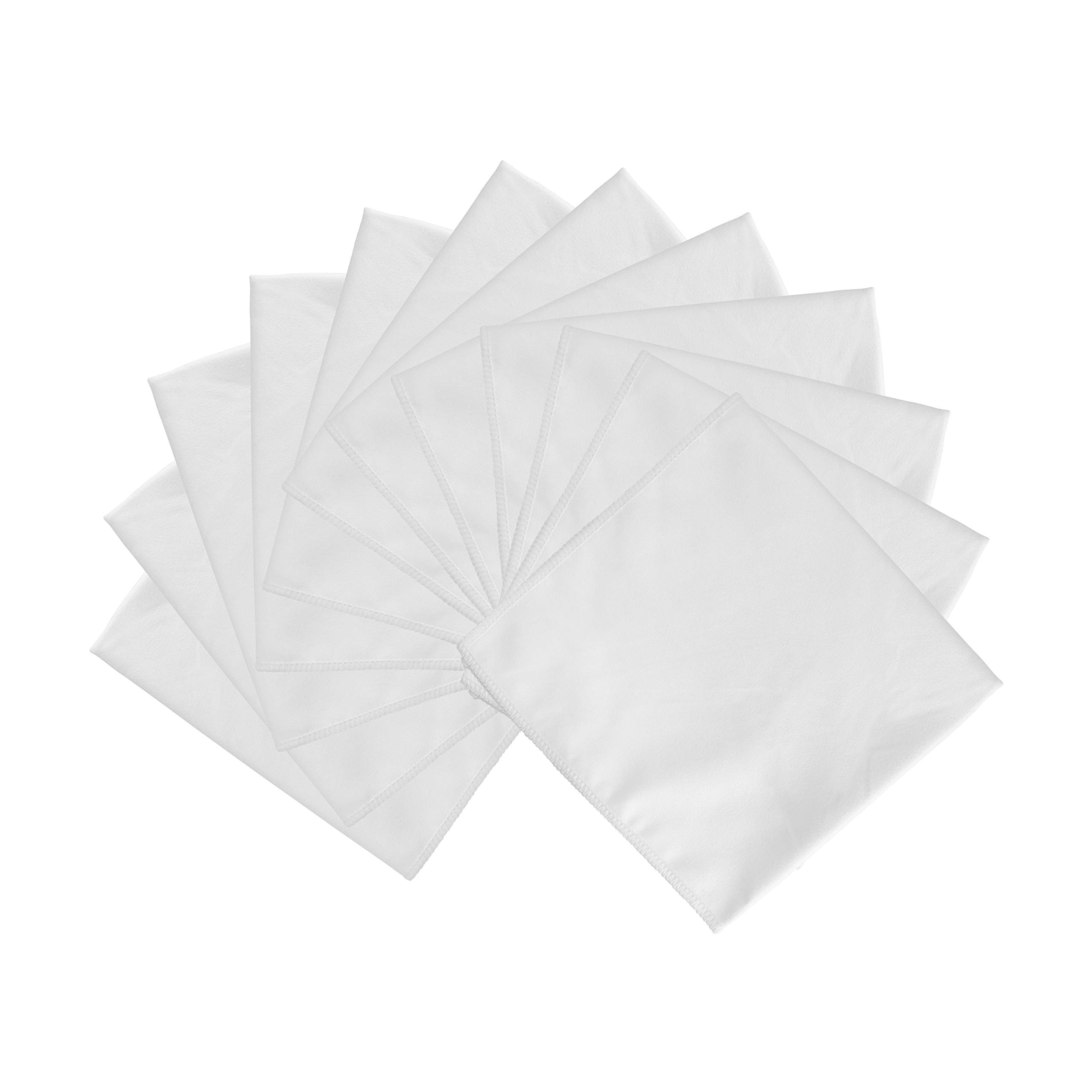 **Arkwright Microfiber Suede Glass Cloths - Pack of 216 | Super Absorbent Dish Drying & Cleaning Towels for Home, Kitchen, Gym, Car | 16x16 Inch Bulk White Towels | Ideal for Dishes, Windows, and Surfaces**