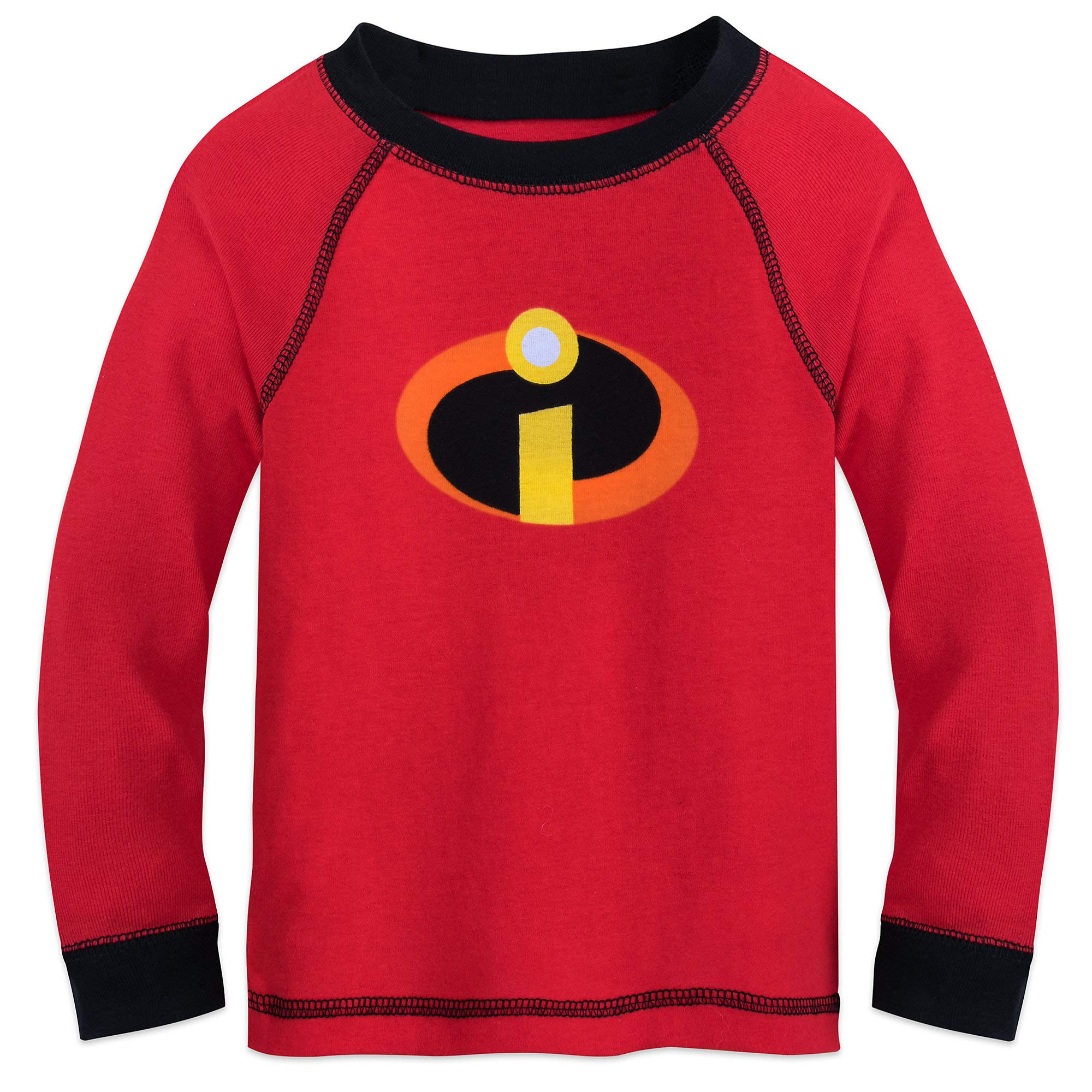 Disney Incredibles Logo Pajama Set for Boys - Soft & Comfortable Kids PJs - Superhero Sleepwear for Bedtime & Lounging - Perfect for Birthday Gifts & Movie Nights