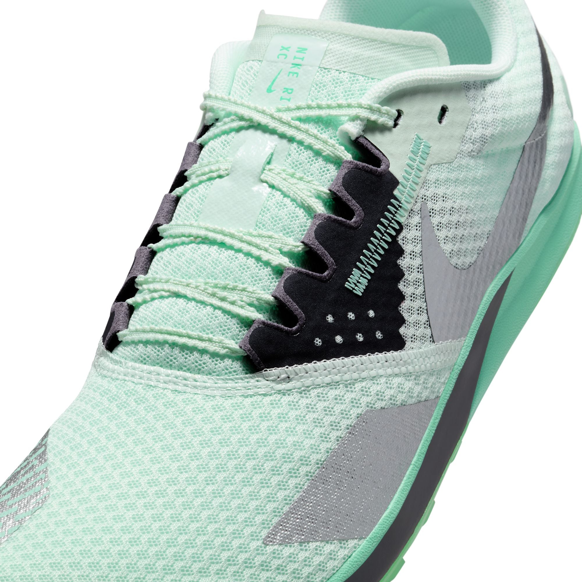 Unisex Nike Zoom Rival XC 6 Running Shoes - Barley Green/Metallic Silver Green Glow - Lightweight Cross Country Spikes for Track & Field, Trail Running, and Competitive Racing
