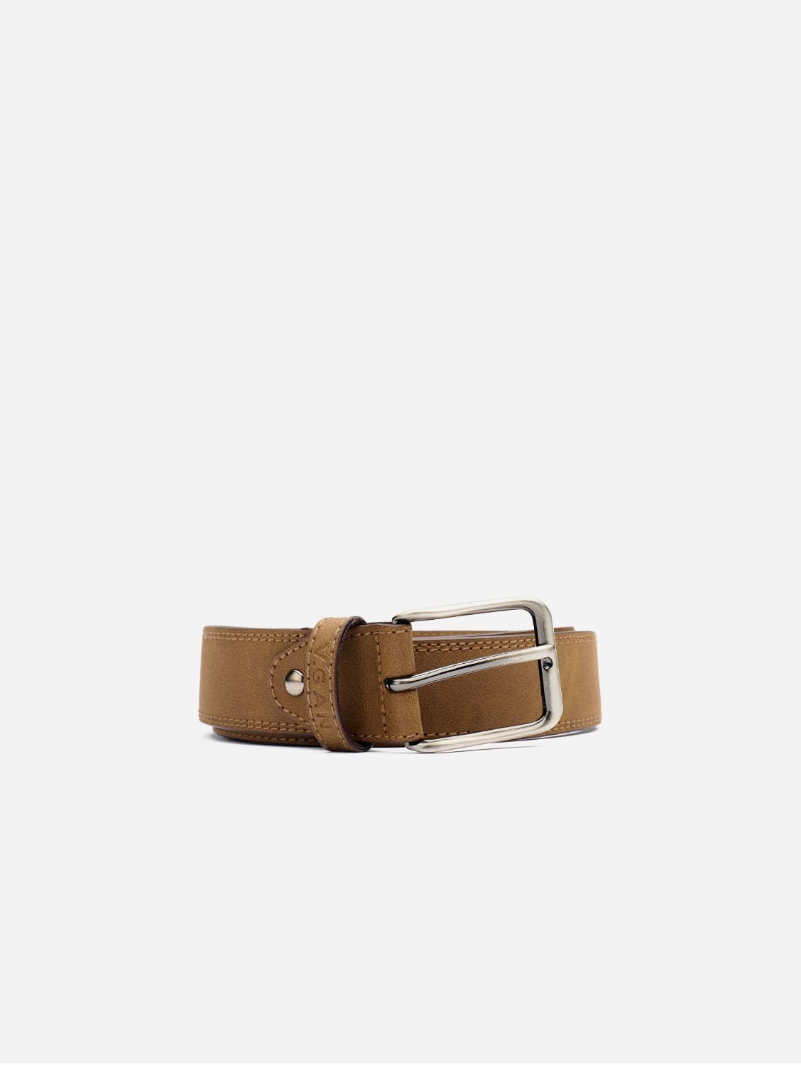 Premium Vegan Leather Belt for Men - Classic Tan | Formal & Business Attire | Durable & Stylish Accessory for Office, Wedding & Dressy Occasions
