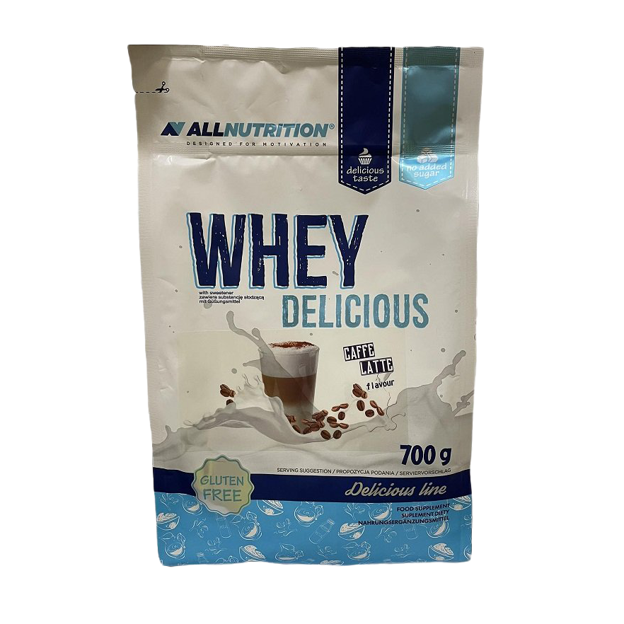 Allnutrition Whey Protein Powder - Caffe Latte Flavor, 700g for Muscle Recovery & Post-Workout Nutrition | Ideal for Gym, Fitness & Weight Management