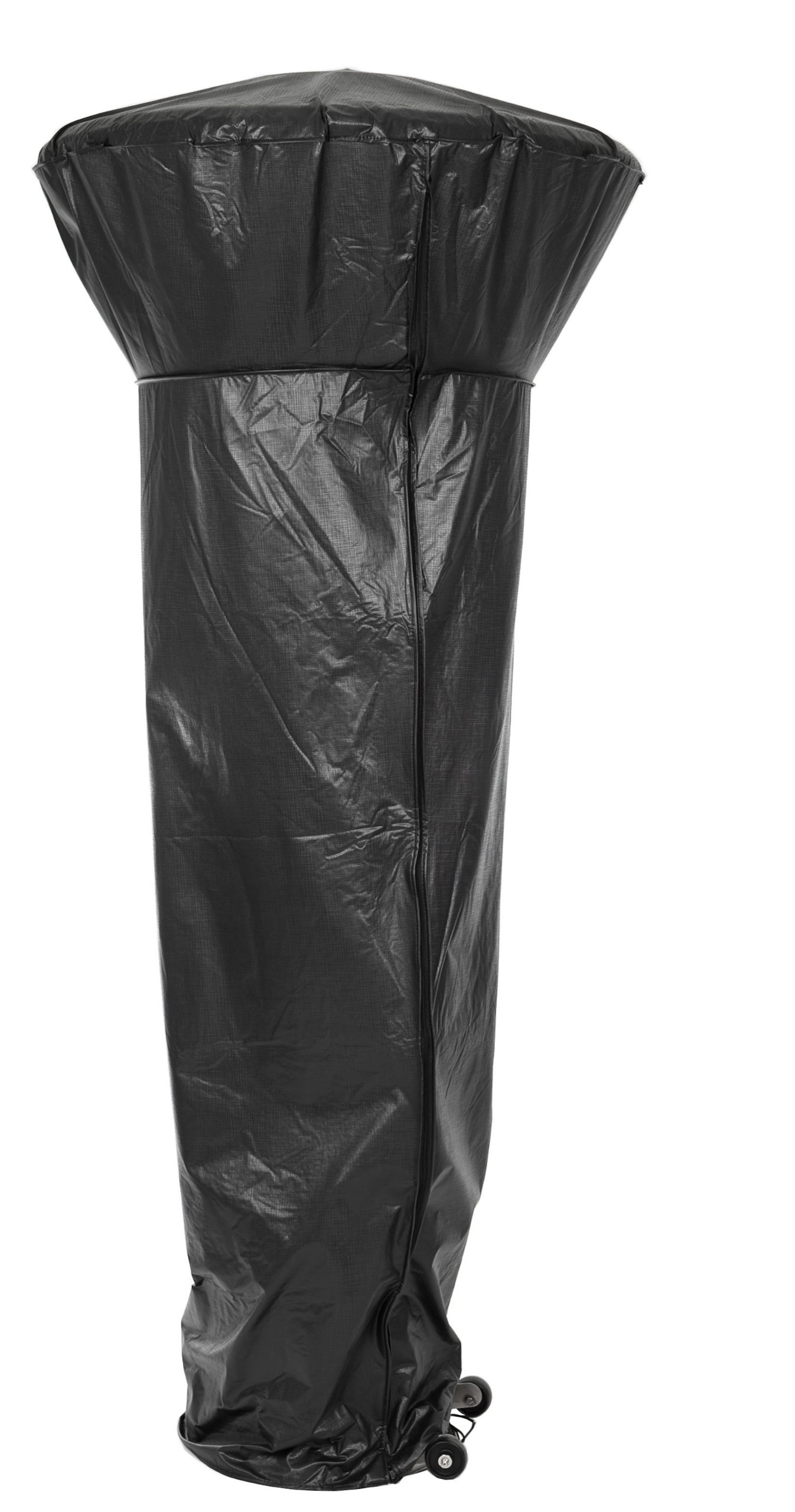 Fire Sense Pro Series Outdoor Patio Heater with Vinyl Cover & Wheels - Perfect for Backyard, Deck, and Garden Heating