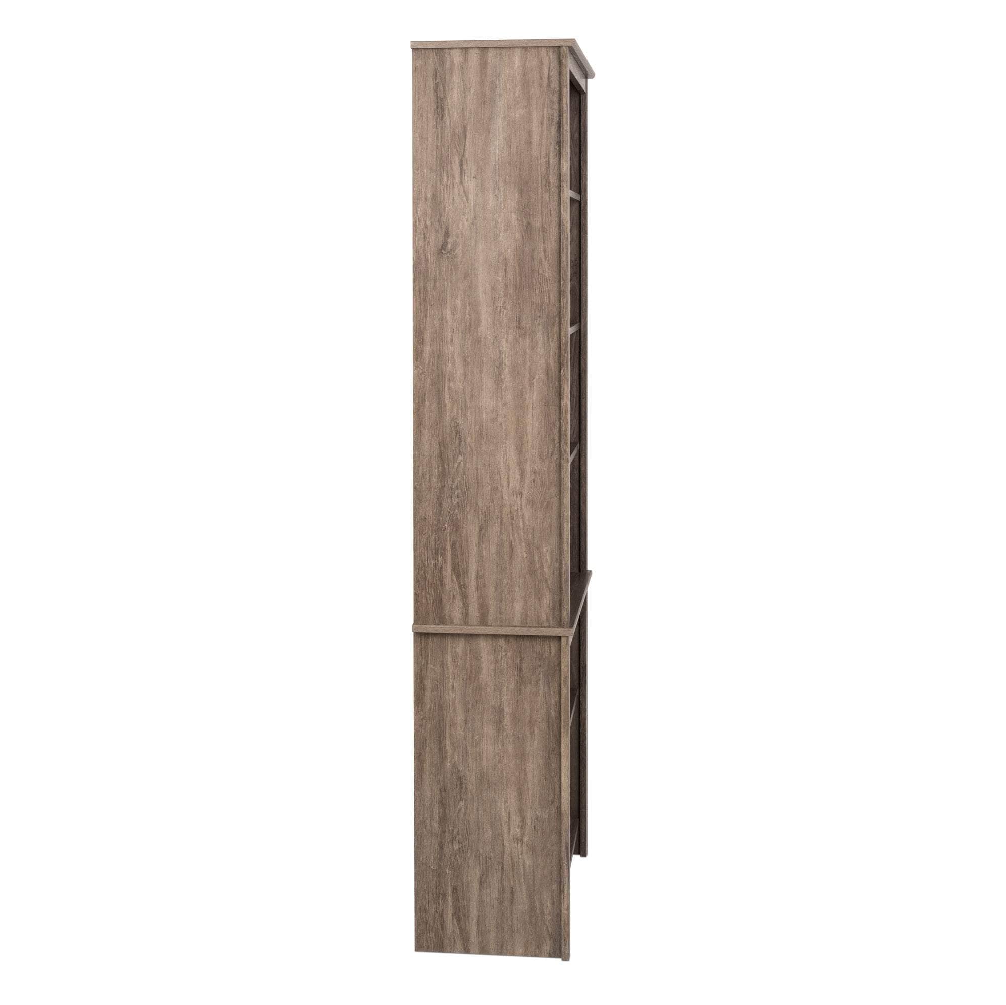 Tall Bookcase with Multiple Storage Options - Perfect for Home Office, Living Room & Bedroom Organization