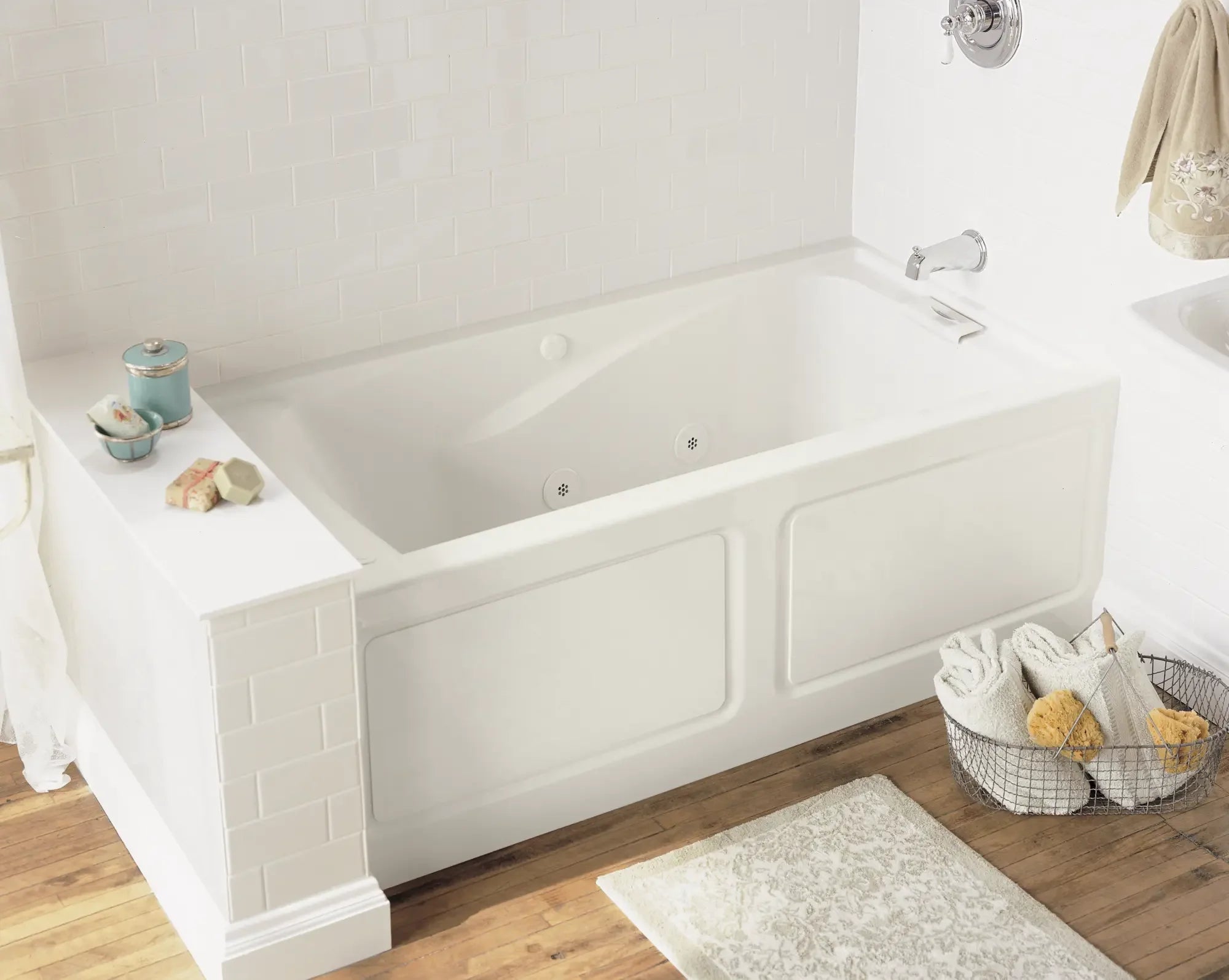 Evolution® 60 x 32 Inch Deep Soak® Integral Apron Bathtub - Luxurious Freestanding Soaking Tub for Spa-Like Bathroom Relaxation