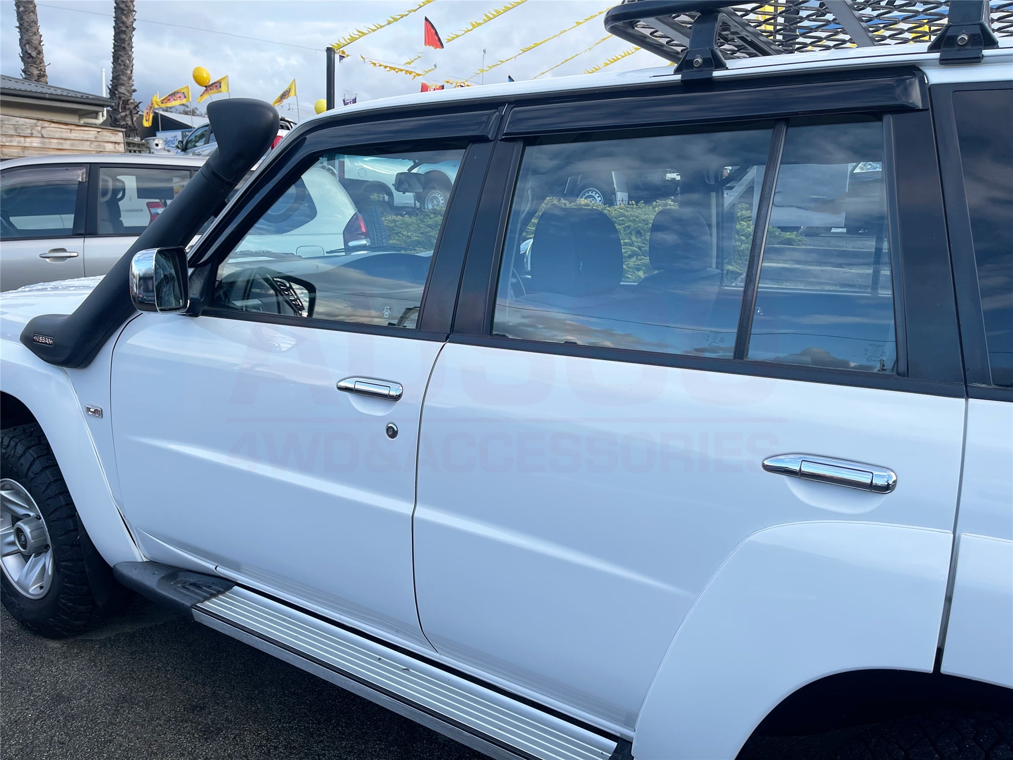 Premium Weather Shields for Nissan Patrol GU Y61 (1998-2016) - Durable Car Window Deflectors for Rain & Sun Protection - Perfect for Off-Roading & Daily Commute