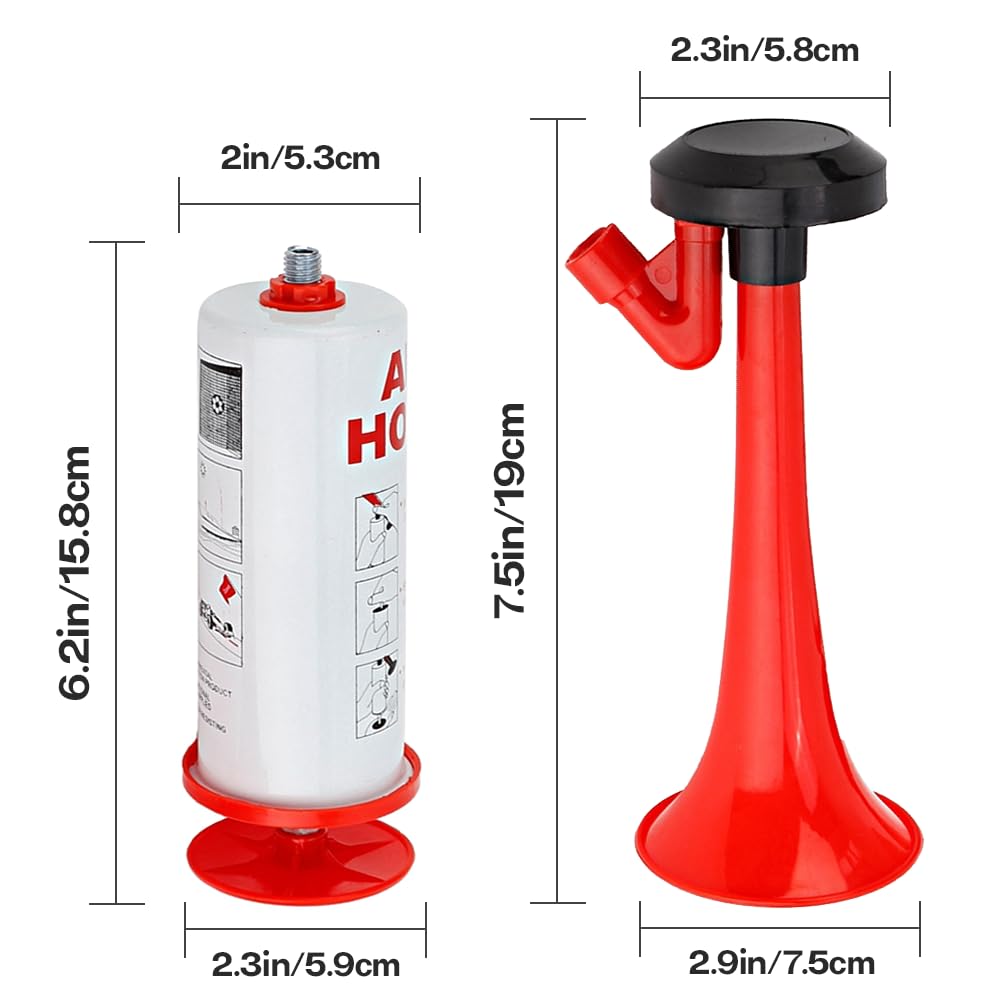 **Chazcool Handheld Air Horn - 150dB Loud Noise Maker for Boats, Cars & Sports Events | Reusable Safety Air Pump Horn for Emergency, Bear Deterrent & Outdoor Activities**