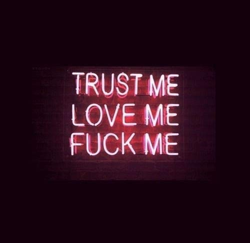 Handmade 20in Beer Bar Neon Sign - 'Trust Me Love Me Fvck Me' Acrylic Panel Light for Pub, Man Cave & Home Decor | Durable LED Bar Lighting for Parties & Game Nights
