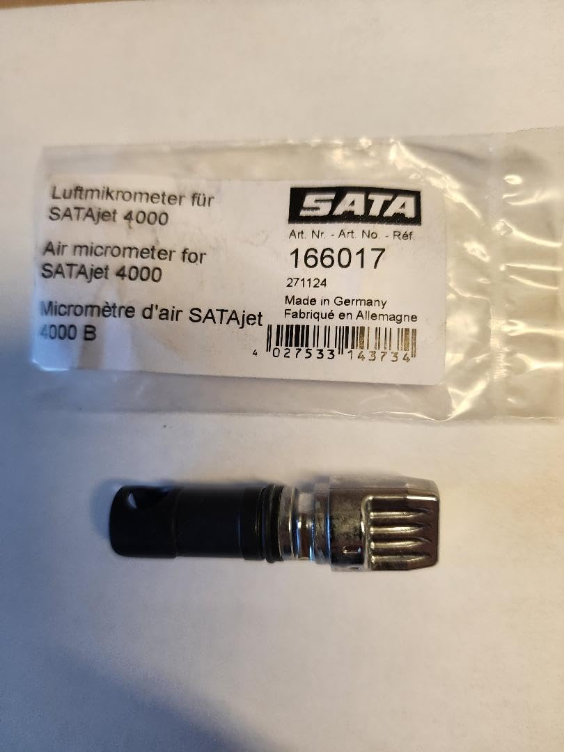 SATA® 166017 Air Micrometer - Precision Measuring Tool for SATAjet® 4000 B Spray Guns | Ideal for Automotive Painting & Industrial Coating Applications