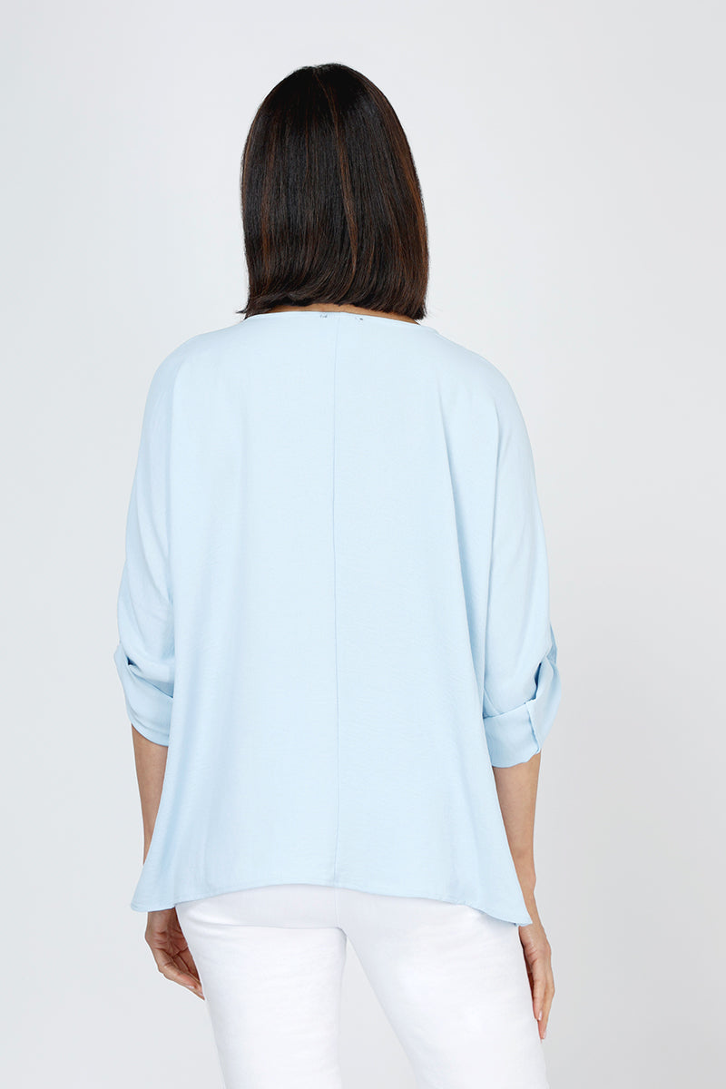 Stylish Women's Airflow Dolman Roll Tab Top - Breathable & Comfortable for Casual Wear, Workout & Summer Outfits