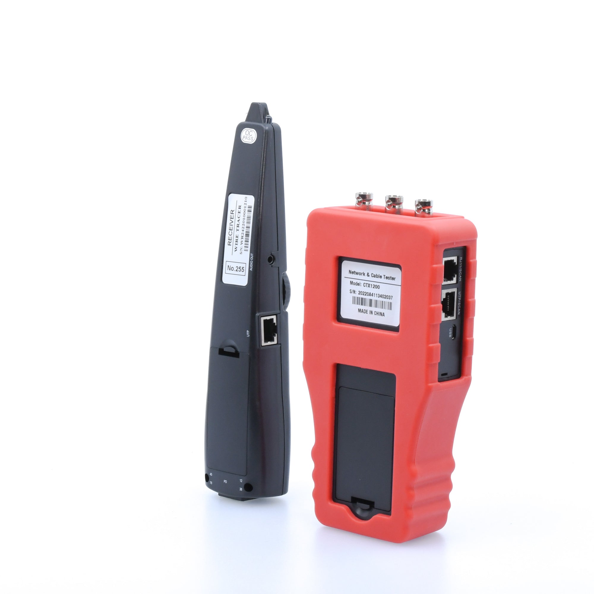 CTX1200 Professional Network Cable Tester with Probe - RJ45 RJ11 Ethernet LAN Wire Tester for Home & Office Network Installation - Perfect for IT Technicians and DIY Network Setup