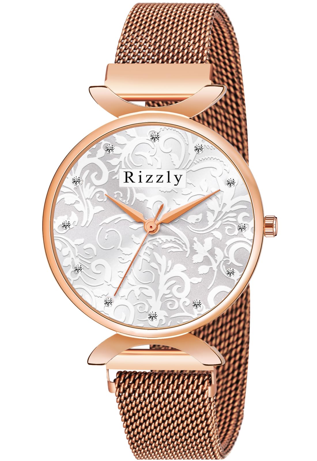 Septem Women's Analog Wrist Watch with Embellished Dial & Stainless Steel Wrap-Around Strap - Elegant Fashion Accessory for Office, Party and Daily Wear