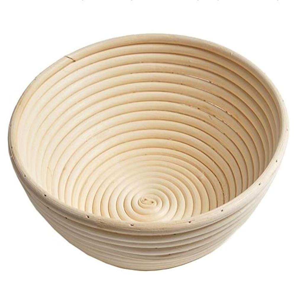Valink 1-Piece Round Rattan Bread Proofing Basket - 22x8.5cm (8.7x3.3in) - Perfect for 500g Dough - Ideal for Sourdough, Artisan Bread Baking & Homemade Bread Making