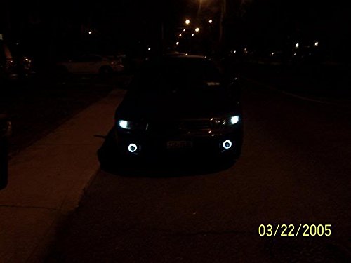 White Halo Fog Lights Kit for 1999-2003 Mitsubishi Galant - Durable LED Driving Lights with Stylish Halo Ring - Perfect for Night Driving, Foggy Conditions & Enhanced Vehicle Appearance