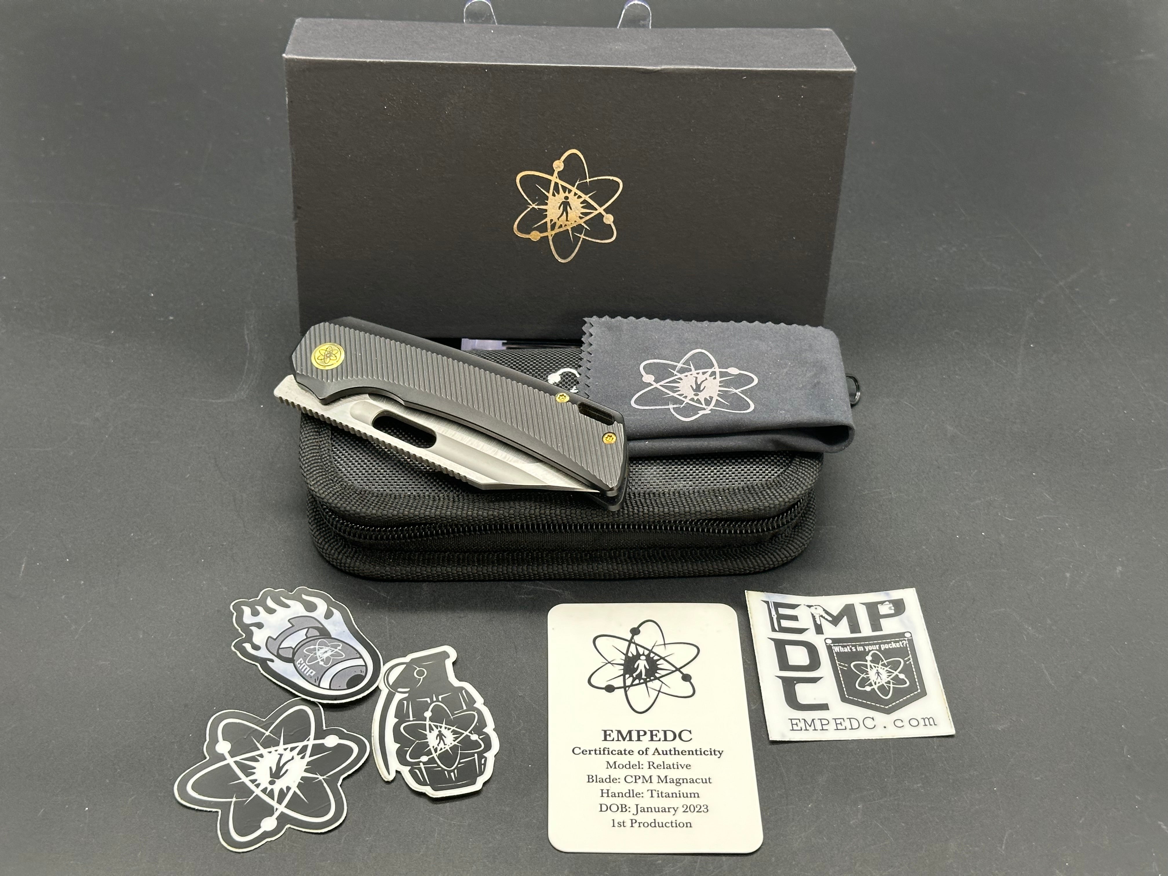 EMPEDC Relative Magnacut Folding Knife - Premium Pocket Knife for Everyday Carry, Outdoor & Survival Use
